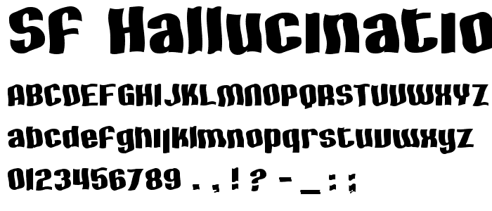 SF Hallucination font